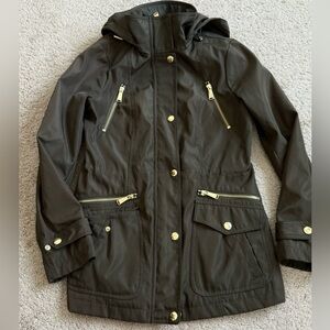 Michael Kors Hooded Green raincoat